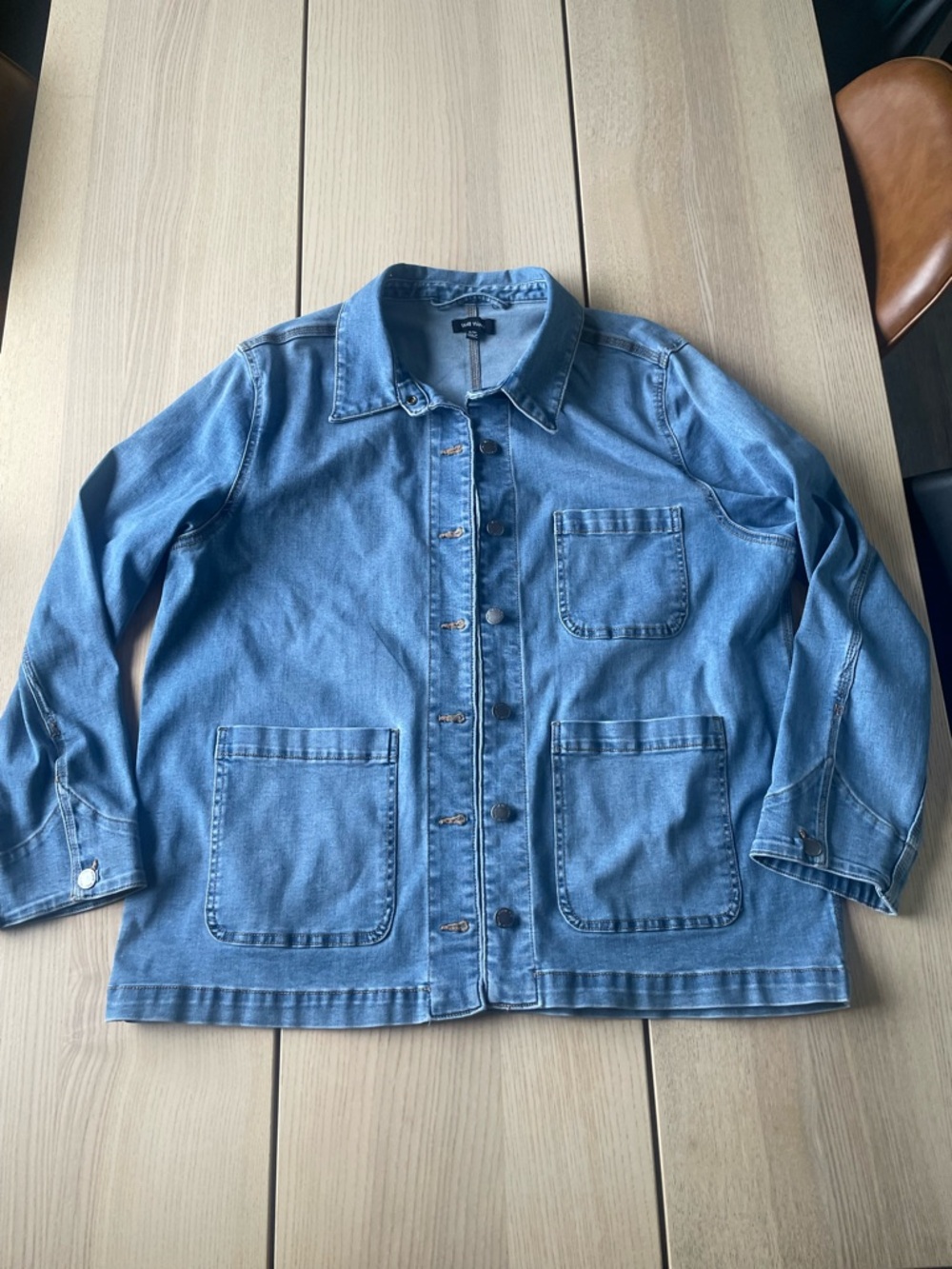 Well Worn Light Blue Denim Jacket Women’s size xl jean jacket denim coat xl